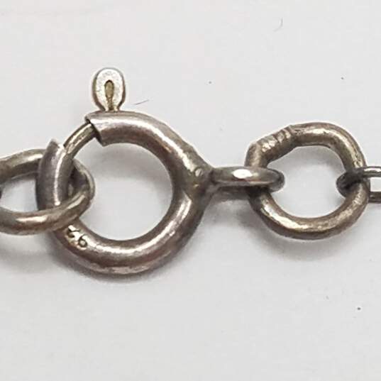 Sterling Silver Scroll Heart Pendant Necklace & 5" Bracelet Bundle 3pcs. 20.0g image number 7
