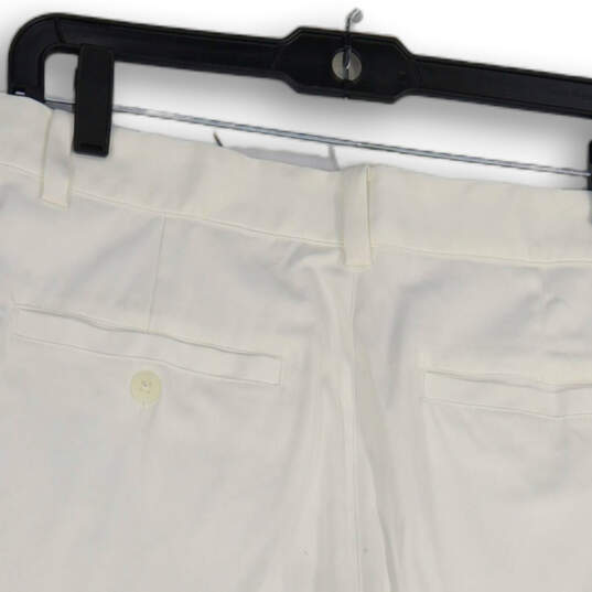 NWT Mens White Dri Fit Flex Slim Stretch Slash Pocket Golf Shorts Size 30 image number 4