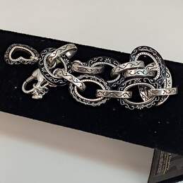 Designer Brighton Silver-Tone Lobster Clasp Fashionable Link Chain Bracelet