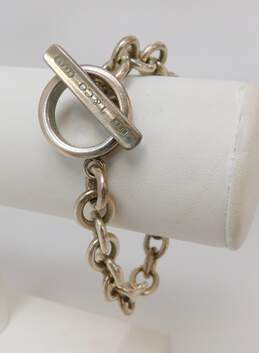 Tiffany & Co 925 Sterling Silver 1837 Circle Toggle Clasp Bracelet 36.1g alternative image
