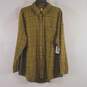 BP Women Green Plaid Button Up L NWT image number 1
