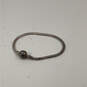 Designer Pandora S925 ALE Sterling Silver Ball Clasp Snake Chain Bracelet image number 2