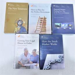 Great Courses 5 Guidebook & DVD Sealed Lot