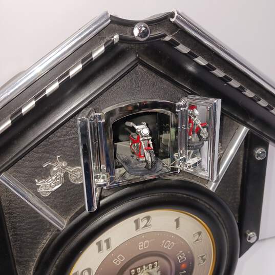 The Bradford Exchange Time of Freedom Motorcycle Cuckoo Clock No. A5375 image number 6
