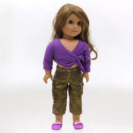 American Girl Marisol Luna 2005 GOTY Doll W/ Meet Outfit & Rebecca's Slippers