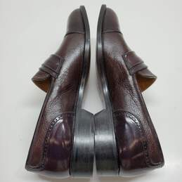 MEN'S CAPORICCI BROWN LEATHER DERBY LOAFERS SIZE 10.5 alternative image
