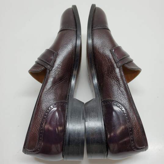 MEN'S CAPORICCI BROWN LEATHER DERBY LOAFERS SIZE 10.5 image number 2