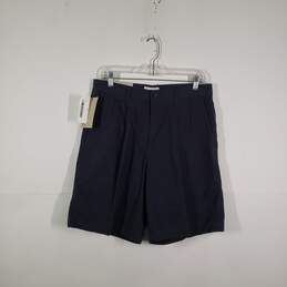 NWT Mens Pleated Front Slash Pockets Belt Loops Chino Shorts Size 32