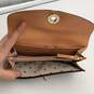 Kate Spade New York Womens Brown Leather Inner Pockets Bifold Wallet image number 4