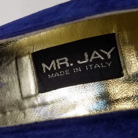 Mr. Jay Women's Blue Leather Heels Size 6.5 image number 7
