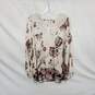 Maurices Beige Floral Patterned Long Sleeve Top WM Size M NWT image number 1