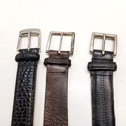 Bundle of 3 Assorted Leather Men's Belts alternative image