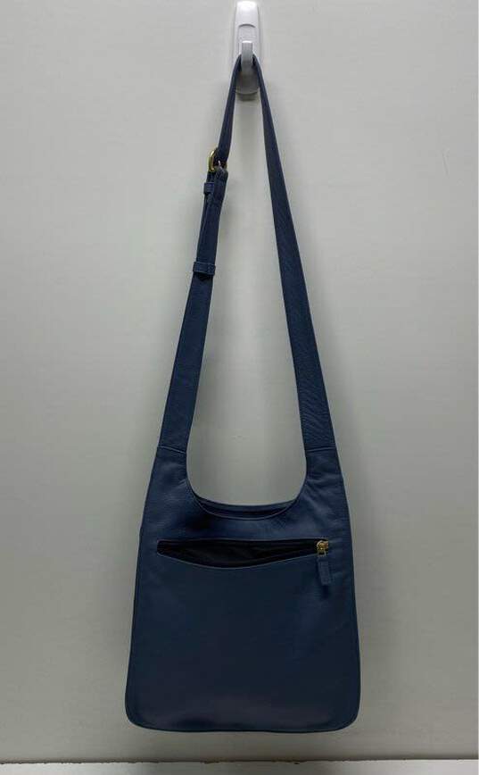 JP Ourse & Cie Traveler Gray Leather Shoulder Bag image number 2