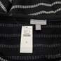 Talbots Black & White Striped Stretch T-Shirt Women's Size S NWT image number 4