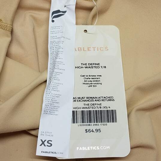 Fabletics Define Powerhold High-Waisted Leggings 7/8 Beige Size XS image number 3
