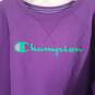 Womens Regular Fit Round Neck Long Sleeve Pullover Sweatshirt Size 2XL image number 3