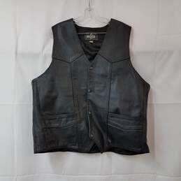 Mob Classic Series Men's Genuine Leather Vest Size 2XL
