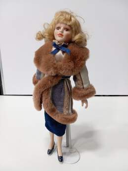 Madeleine Collection Porcelain Doll &stand