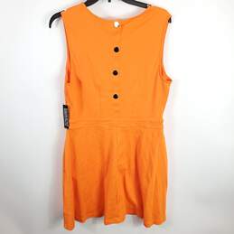 New York & Company Women Orange Dress L NWT alternative image