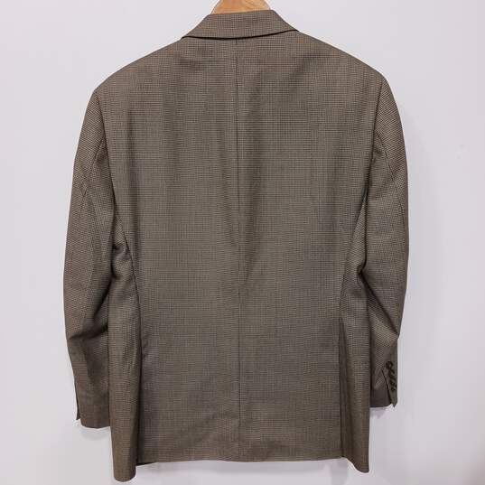 Calvin Klein Brown Suit Jacket Men's Size 38S image number 2