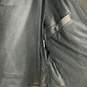 Mens Black Leather Notch Lapel Long Sleeve Full-Zip Biker Jacket Size 48 image number 5