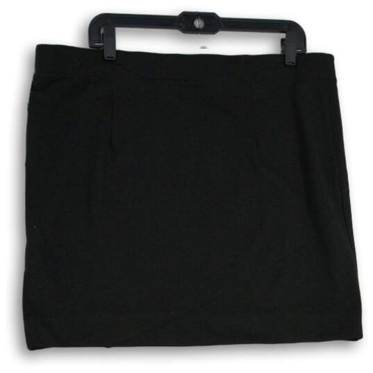 Simply Vera By Vera Wang Womens Black Elastic Waist Pull-On Mini Skirt Size XL image number 2