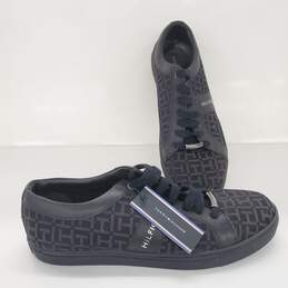 Tommy Hilfiger Men's Jacquard Sneakers Black Size 10