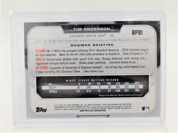 2015 Tim Anderson Bowman Silver Ice Pre-Rookie Chicago White Sox alternative image