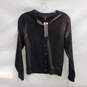 Banana Republic Black Stretch Cotton Lightweight Button Up Cardigan NWT Size XS image number 1