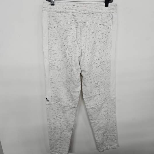 Adidas White & Black Sweatpants image number 2