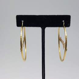 14k Gold Stephanie Hoop Earring 4.3g