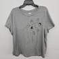 Old Navy Women’s Cropped Grey Graphic Tee image number 1