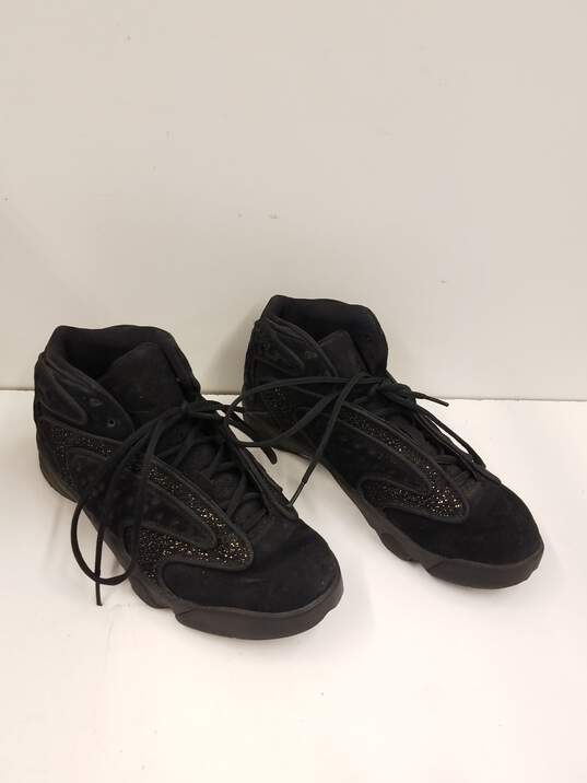 Nike Women's Air Jordan OG Black Metallic Gold Sneakers Size 9 image number 3