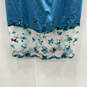 NWT Womens Blue Square Neck Sleeveless Back Zip Shift Dress Size 12 image number 3