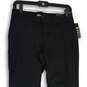 NWT Womens Black Flat Front Slim Fit Bootcut Leg Ankle Pants Size 2R image number 4