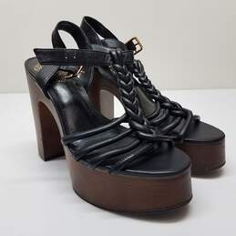 Vince Camuto Women's Black Rohnlee Strappy Platform Heels Size 6