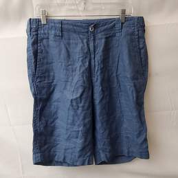 Europann Blue Linen Shorts Size 42