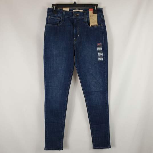 Levi Strauss Women High Rise Blue Skinny Jeans SZ 29 NWT image number 1