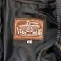 Vera Pelle Black Full Zip Leather Jacket Size 48 image number 3