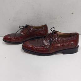 Stacy Adams Genuine Snake & Leather Oxford Style Dress Shoes Size 8.5M alternative image