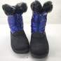 Kamik Kids' Shiny Blue Faux Fur Lined Snow Boots Girl's Size 5 image number 2