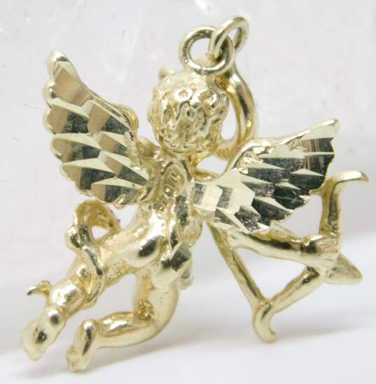 (G) 14k Yellow Gold Cupid Charm 3.6g image number 3
