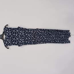 Michael Kors 1-Piece Basic Floral Navy Blue Pant Suit Size M NWT alternative image