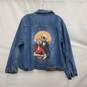 Disney's Tim Burton's The Nightmare Before Christmas Theme WM's Blue Denim Trucker Jacket Size XL image number 2