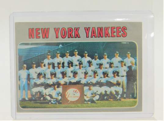 1970 New York Yankees Topps Team Checklist image number 1