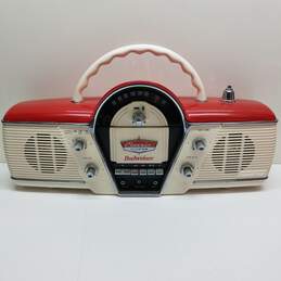 Vintage Classic Cicena Budweiser stereo radio tape deck WORKS! rare sp edition!