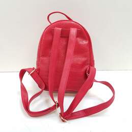 Juicy Couture Red Logo Embossed Small Backpack Bag alternative image