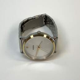 Designer Fossil Silver-Tone Water-Resistant Round Quartz Analog Wristwatch alternative image