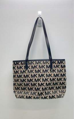 Michael Kors MK Signature Logo Print Canvas Tote Bag