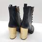 Michael Kors Leather Porter Lace Up Boots Black 8.5 image number 4